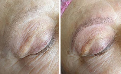 Microblading sur sourcils clairsemés 49