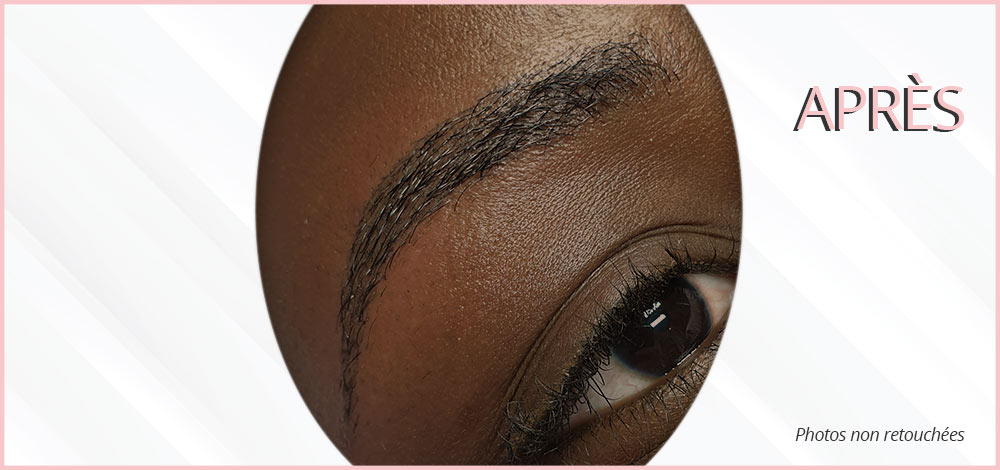 sourcils semi-permanent avant après