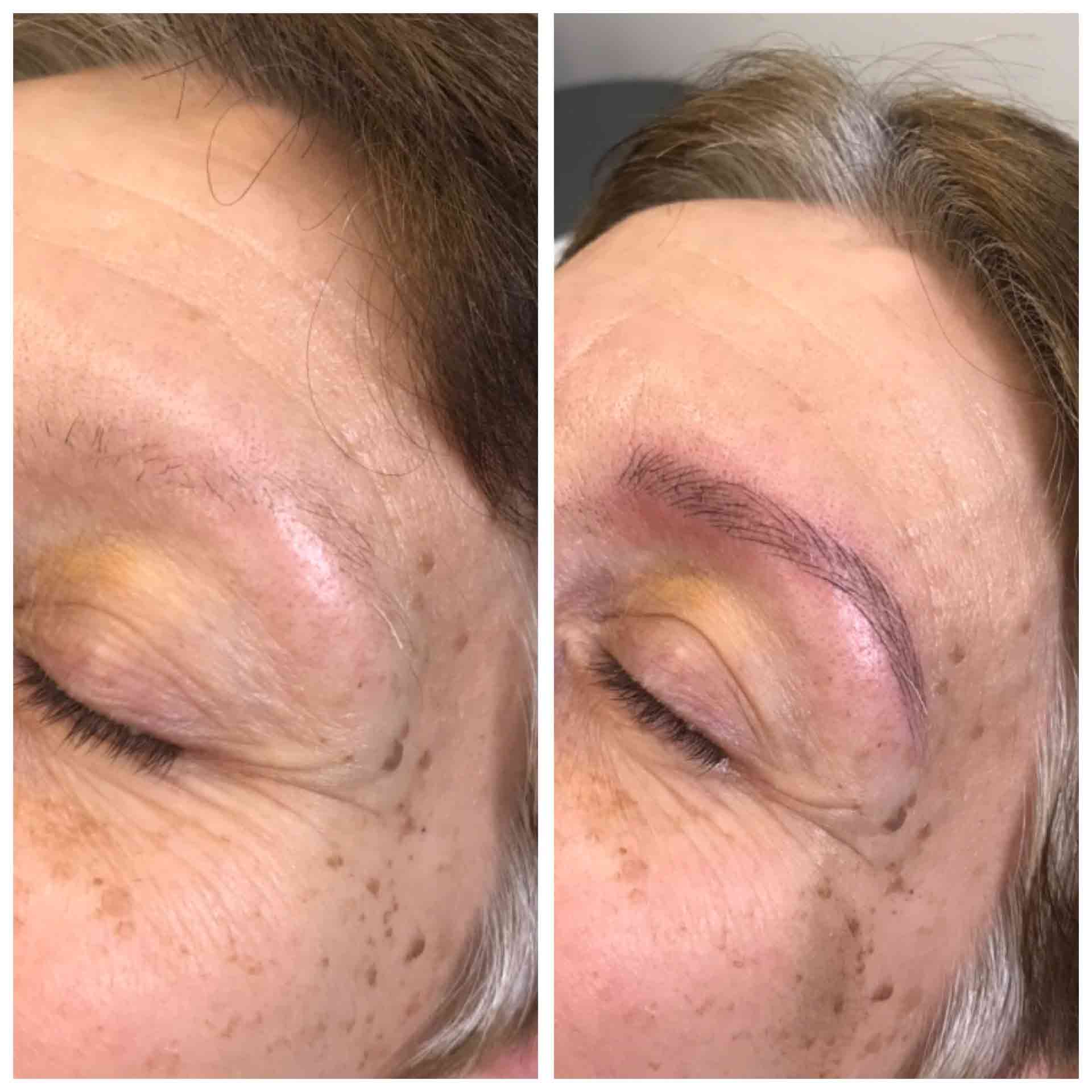 création sur sourcils inexistants