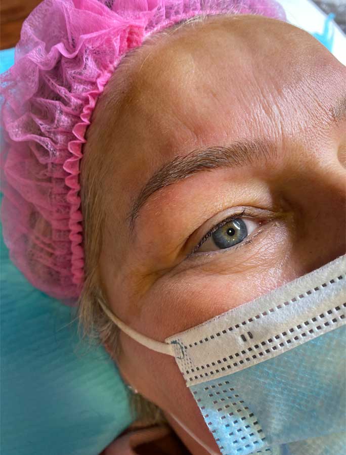 Après microblading salon Angers 49